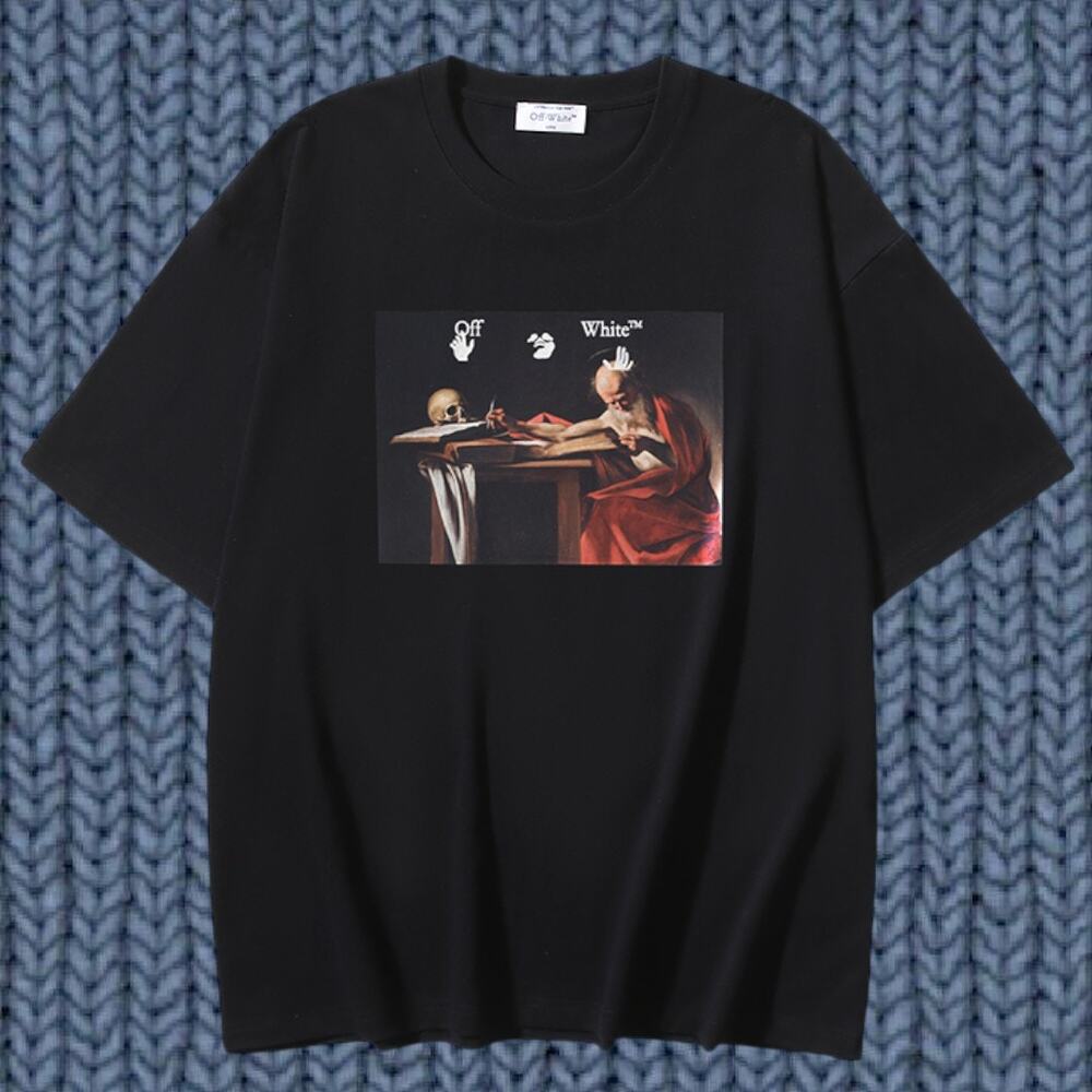 Off-white Men's Black Short Sleeve T-Shirt